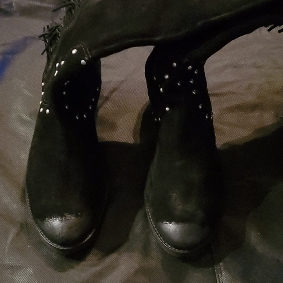 NIB Naughty Monkey Suede 7.5 Over-the-Knee Boots - Picture 6 of 14